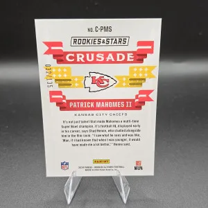 2024 Rookies And Stars Crusades Patrick Mahomes Pandora/135 back