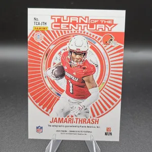 2024 Donruss Elite Turn Of The Century Auto Jamari Thrash RC Black And Gold /25 back