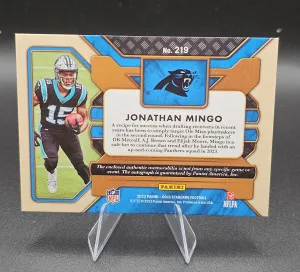 Jonathan Mingo RPA - ‘23 Panini Gold Standard - #/199 - Panthers, Ole Miss back