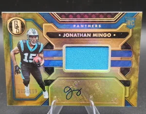Jonathan Mingo RPA - ‘23 Panini Gold Standard - #/199 - Panthers, Ole Miss front