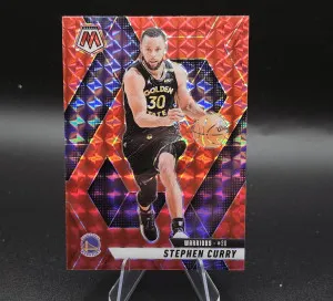 2024-25 Panini Mosaic - Stephen Curry #163 Red Mosaic Prizm front