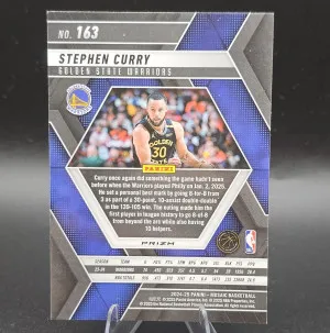 2024-25 Panini Mosaic - Stephen Curry #163 Red Mosaic Prizm back