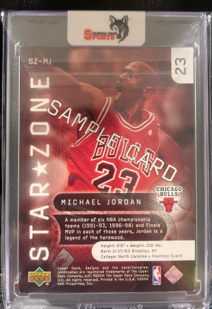 2004 Upper Deck Michael Jordan Star Zone back