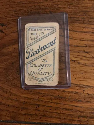Wright T206 (1909-1911) Baseball Card back