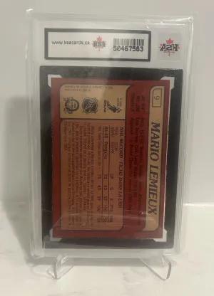 1985-86 O-Pee-Chee Mario Lemieux KSA 8 back