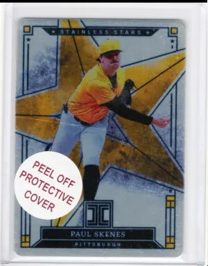 2025 Panini Impeccable - Stainless Stars Paul Skenes #15 /99 Steel Card front