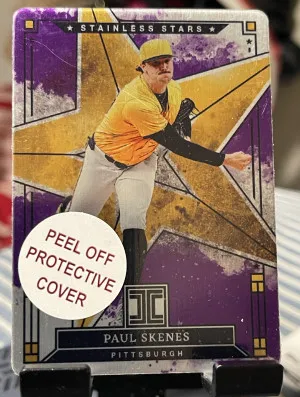2025 Panini Impeccable - Stainless Stars Paul Skenes #15 /25 (RC) Purple front