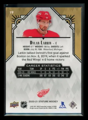 2021 2020-21 Upper Deck Stature Dylan Larkin #19 back
