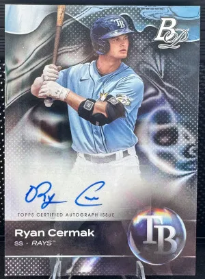2023 Bowman Platinum Ryan Cermak #TOP-74 Auto front