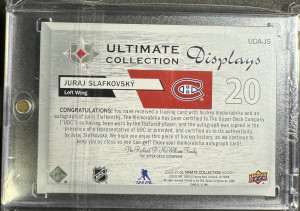 2022-23 Ultimate Juraj Slafkovsky Ultimate Collection Displays RPA /99 back
