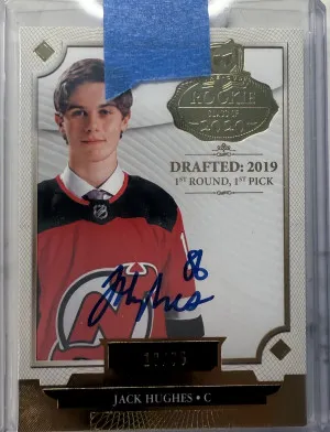 Jack Hughes The Cup Rookie Auto Rookie Class Of 2020 /75 front