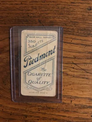 Downs T-206 (1909-1911) Baseball Card back