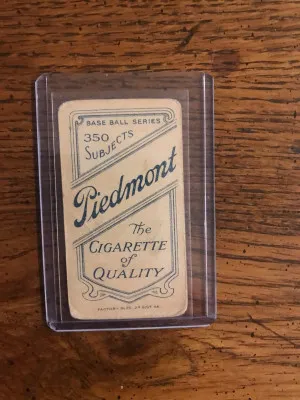 Rhoades T-206 (1909-1911) Baseball Card back