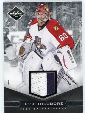 2011-12 Limited #200 Jose Theodore Materials Prime 18/25 front
