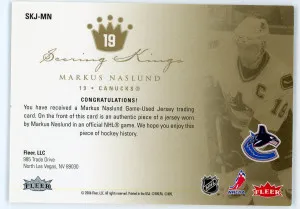 2005-06 Ultra Markus Naslund Scoring Kings Jersey #SKJ-MN back