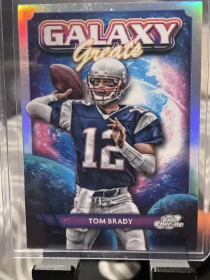 2024 Topps Cosmic Chrome Galaxy Greats Tom Brady #GG-6 Refractor front