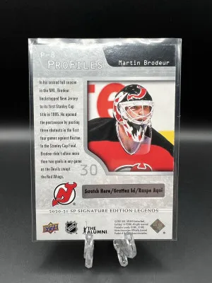 Martin Brodeur Lot back