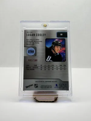 Logan Cooley Red Precious Metal Gems /100 Utah First Utah PMGs back