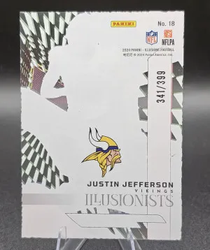 2024 Panini Illusions - Illusionists Justin Jefferson #18 Pink /399 back