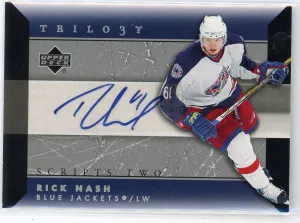 2005-06 Upper Deck Trilogy Rick Nash Scripts Autograph #SCS-RN front