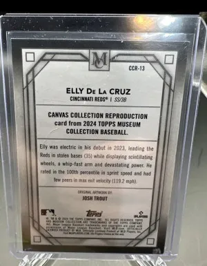 2024 Topps Museum Collection - Canvas Collection Elly De La Cruz. (RC) back