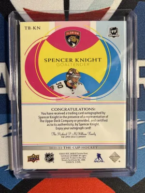 2021-22 The Cup Basics Rookie Auto Spencer Knight back