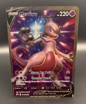 MEWTWO V SWSH229 BLACK STAR PROMO SWORD & SHIELD front