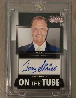 2015 Panini Americana Tony Sirico #MS-TSI On The Tube Auto front