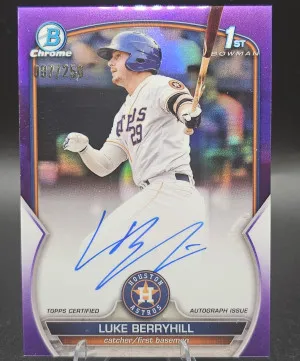 2023 Bowman Chrome Prospect Auto Luke Berryhill #CPA-LBL front