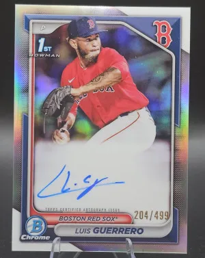 2024 Bowman Chrome Prospect Auto Luis Guerrero front