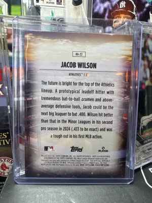 2025 Topps Chrome Jacob Wilson Home Field Advantage RC Rookie #HA-22 Case ROY back