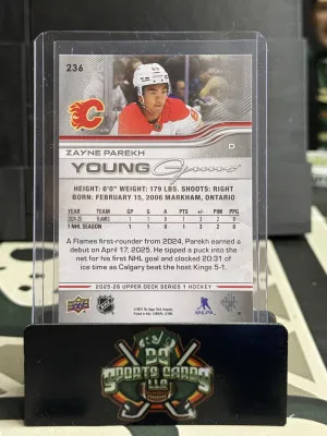 Zayne Parekh Yg Calgary Flames back