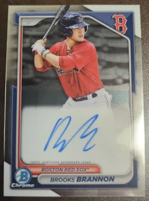 2024 Bowman Chrome Brooks Brannon Autograph #CPA-BB front