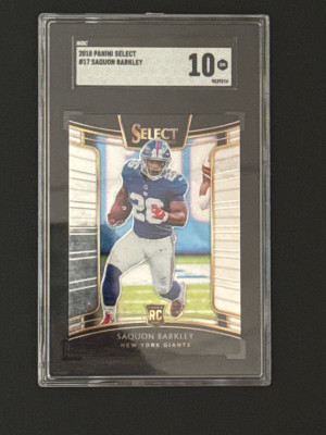 2018 Select Saquon Barkley RC SGC 10 front