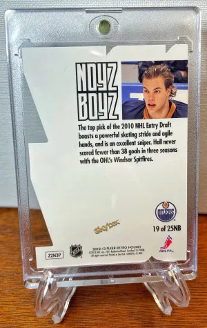 2012-13 Fleer Retro Skybox Thunder TAYLOR HALL Noyz Boyz SP Rare Insert Oilers back