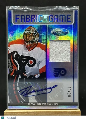 Ilya Bryzgalov 2012-13 Panini Certified Fabric of the Game Auto 09/20 #FOG-IB front