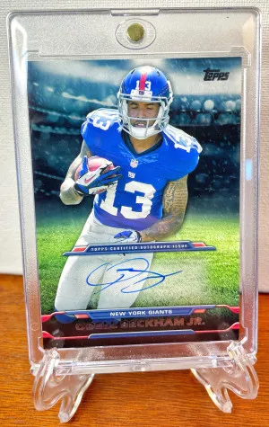 2014 Topps ODELL BECKHAM JR. Rookie Signatures AUTO Giants RC #TA-OB front