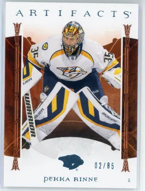 2022-23 Artifacts #157 Pekka Rinne Light Blue 2/85 front