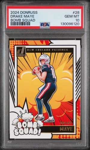 2024 Panini Donruss Bomb Squad Drake Maye front