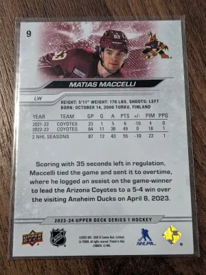 Matias Maccelli Silver Outburst back