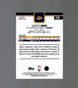 2025 Topps Basketball LeBron James Gold /2025 DN1 back