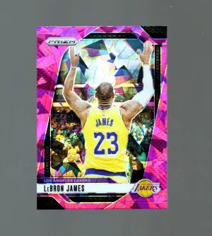2024-25 Prizm LeBron James Pink Ice #130 front