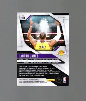 2024-25 Prizm LeBron James Pink Ice #130 back