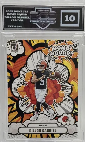 2025 Panini Donruss DILLON GABRIEL Bomb Squad 💎GEM MINT 10💎 BUY & HOLD!!🔥 front