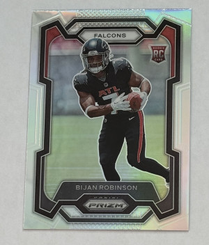 Bijan Robinson Rookie Card 2023 Panini Prizm  #305 Silver Prizm front