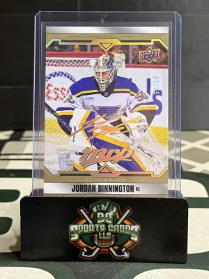 Jordan Binnington Gold Super Scripts /25 front