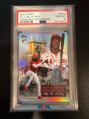2024 Topps Home Field Advantage Elly De La Cruz RC PSA 10 front