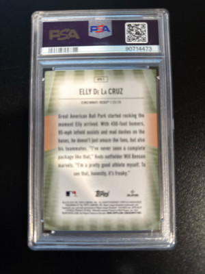 2024 Topps Home Field Advantage Elly De La Cruz RC PSA 10 back