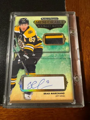 Brad Marchand Mem-orable Booklet Autos front