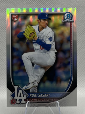 2025 Bowman Chrome Roki Sasaki Red RC redemption (3) front
